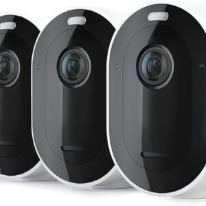 Arlo Pro 5S 2K Spotlight Camera - Wireless Home Security Camera with Spotlight, Color Night Vision, Dual-Band Wi-Fi & 2-Way Audio - White, 4 Pack, VMC4460P